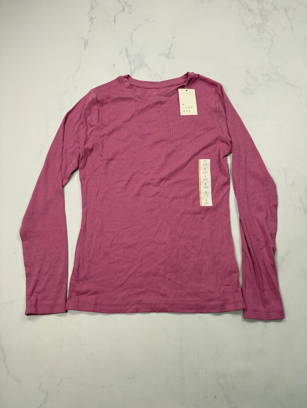 A New Day Mauve Blouse Pink 2010s Minimalist - Womens S